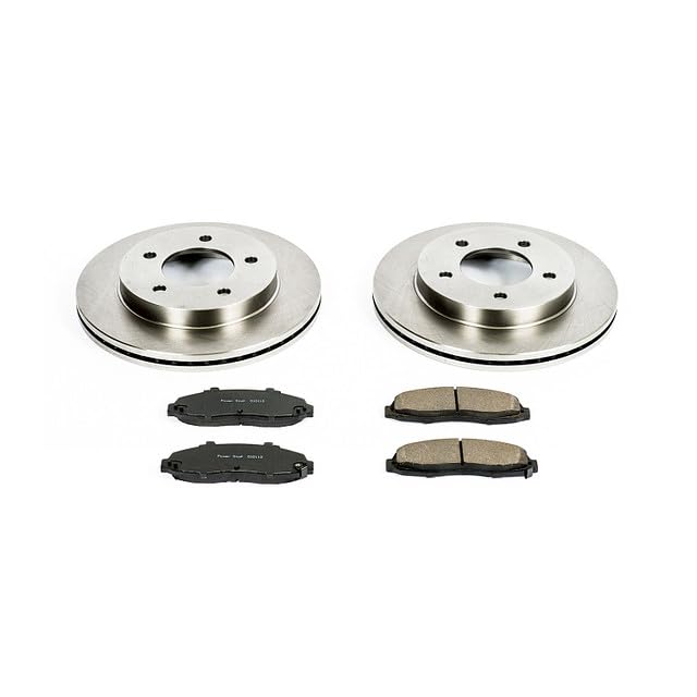 POWERSTOP Autospecialty KOE1866 Front Replacement Brake Kit-OE Brake Rotors & Ceramic Brake Pads For Ford F-150 1997-2003, Ford F-150 Heritage 2004 [Model Specific]