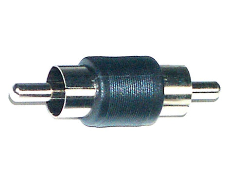 RCA Barrel Connector Male Install Bay Nickel - Package of 50 Pieces