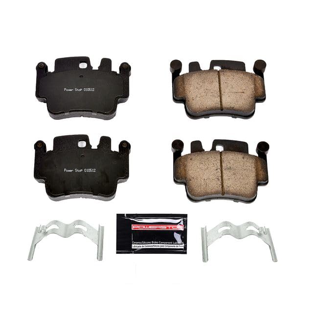 Power Stop Z23-917 Z23 Evolution Sport Carbon Fiber Infused Ceramic Brake Pads with Hardware For Porsche 911, Porsche Boxster 2000-2004/Porsche, Porsche 911 [Model Specific]