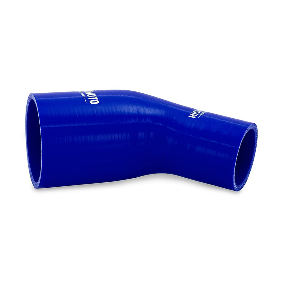 Mishimoto 45-Degree MMCP-R45-17525BL Silicone Transition Coupler, 1.75" to 2.50", Blue