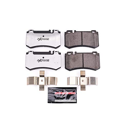 Power Stop Z26-984 Z26 Street Warrior Rear Carbon Fiber-Ceramic Brake Pads with Hardware