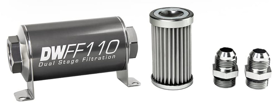 in-line DeatschWerks Fuel Filter and housing kit (8-03-110-005K-10)