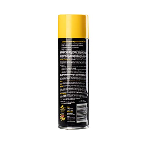 Meguiar's Plastic Restorer Ultimate Black - Restore Faded Exterior Trim, Add Shine and Protect Exterior Trim with Durability and UV Protection - Makes Trim and Plastic Look Like New, 10 Oz Aerosol