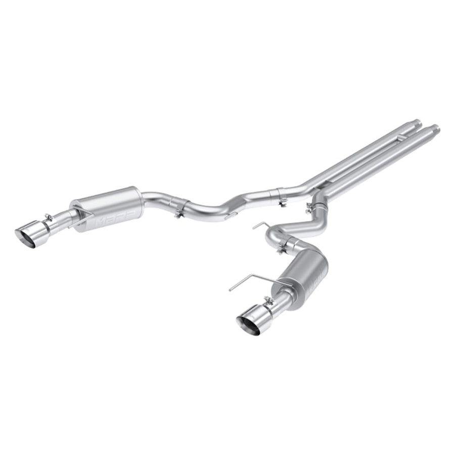 2024 Ford Mustang GT S650 MBRP, 5.0 Aluminized Steel 3in Cat-Back Dual Split Rear (Street)