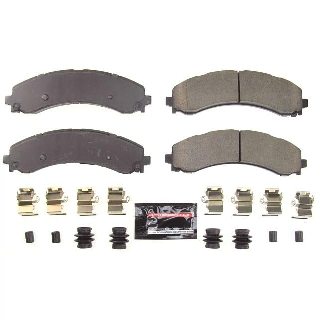 Power Stop Z23-2224 Z23 Evolution Sport Rear Carbon Fiber Infused Ceramic Brake Pads with Hardware For Ram 3500 2019-2023 [Model Specific]