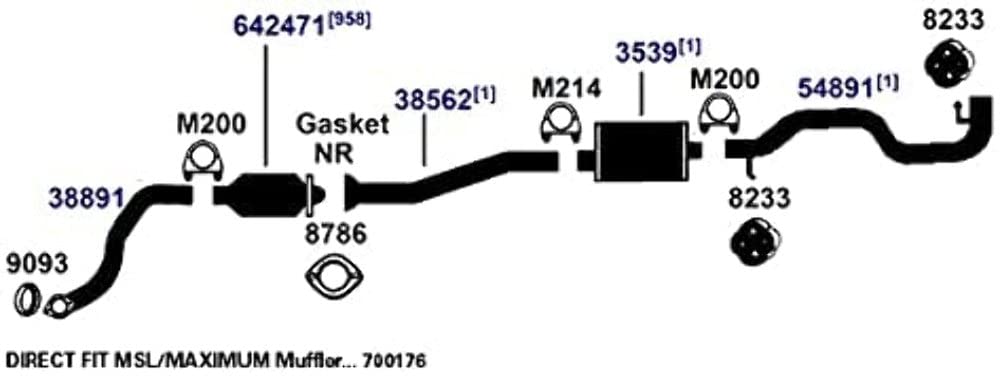 Exhaust Tail Pipe AP Exhaust Products 54891