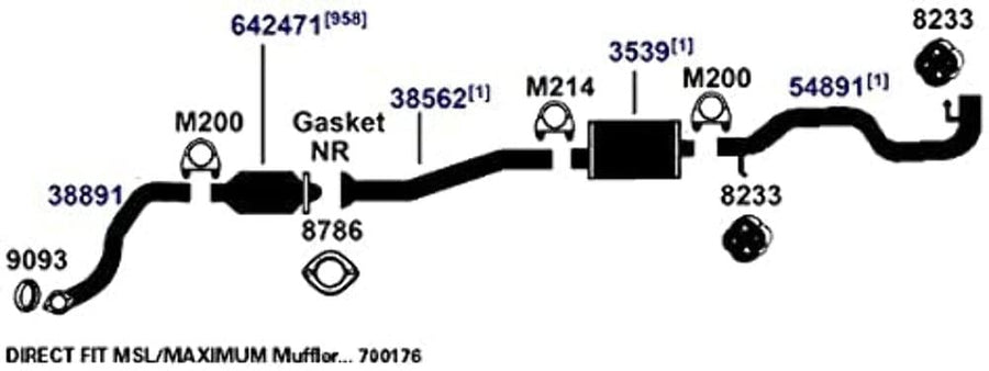 Exhaust Tail Pipe AP Exhaust Products 54891