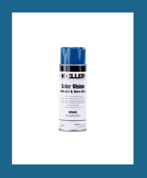 Crusader Blue Moeller Engine Spray Paint
