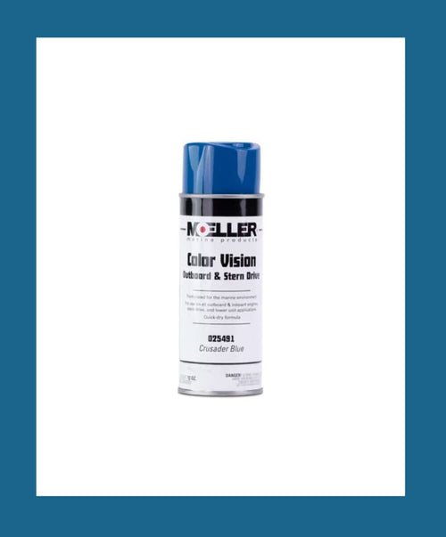 Crusader Blue Moeller Engine Spray Paint