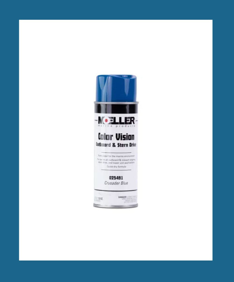 Crusader Blue Moeller Engine Spray Paint