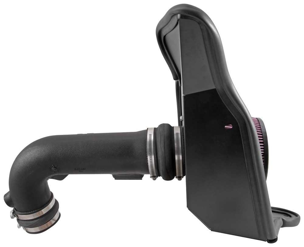 Cold Air Intake System K&N: High-Flow Air Filter, Increase Performance & Acceleration: Compatible with 2015-2017 Ford: Mustang GT, 63-2590