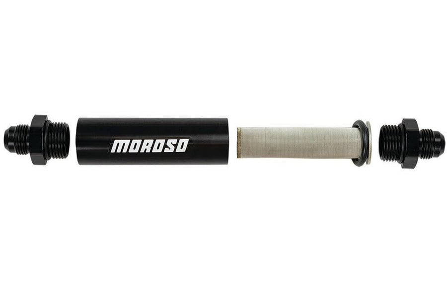 Inline Fuel Filter Moroso 65234, #10AN Fittings