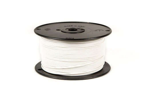 PVC-Insulated WirthCo 81112 18 AWG Primary Wire - 100', White