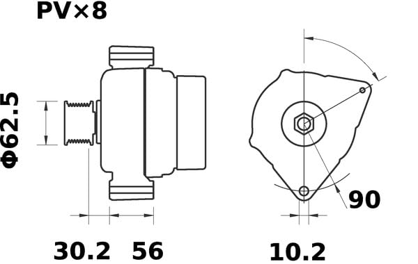 Alternator Mahle - MG735