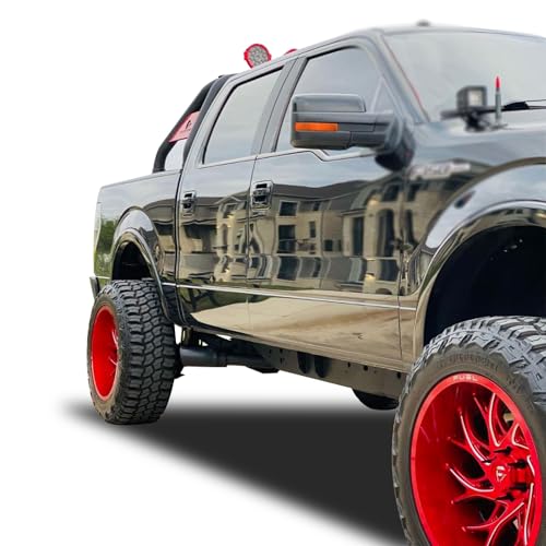 Classic Black Horse Roll Bar w/Pair of 7.0" Dia.LED,Black Compatible with 00-24 Ram 2500/3500|01-24 Silverado 2500/3500 HD|00-24 F-150|01-24 Sierra 1500/2500/3500|01-06 Sierra 3500|07-24 Tundra