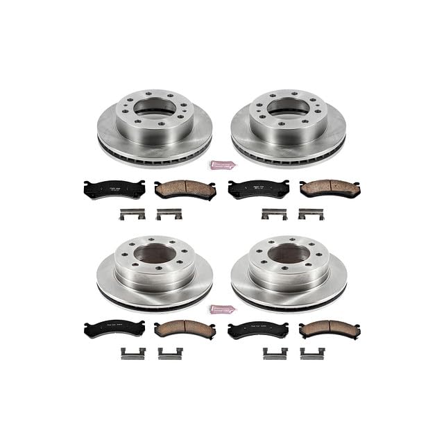 Power Stop Autospecialty KOE4423 Front and Rear Replacement Brake Kit-OE Brake Rotors & Ceramic Brake Pads