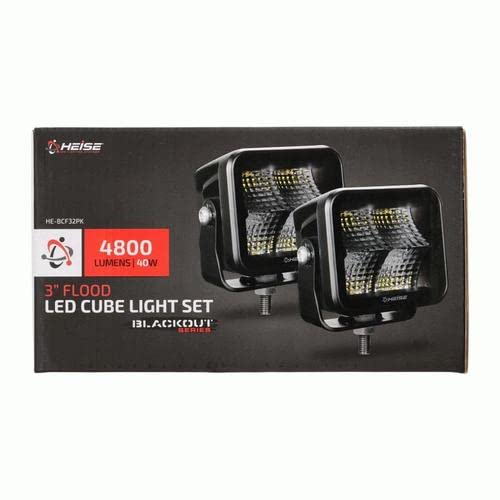 Blackout HEISE - 3" - 4 LED Flood Cube - 2 Pack (HE-BCF32PK)