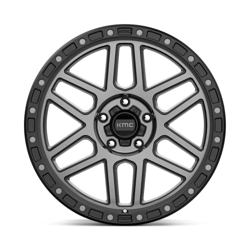 MESA KMC Wheels 20X9 5X5.05.71 18mm SATIN BLACK WITH GRAY TINT - KM54429050418