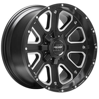 Pro Comp PXA72 Alloys 17X9 5X5/5.5 S-BLK MILL -6MM - PXA5172-7905