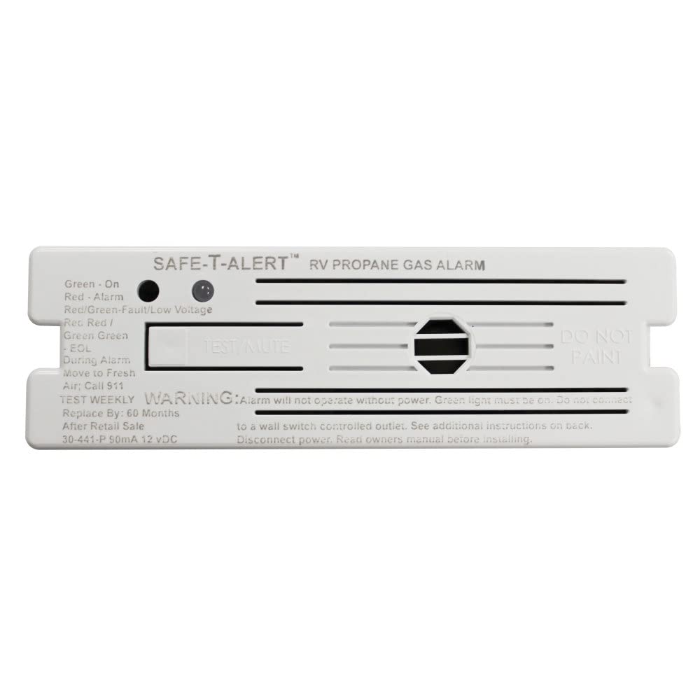 30-441-P-WT Safe T Alert Classic Propane/LP Gas Alarm - 12V, Surface Mount 30 Series, White