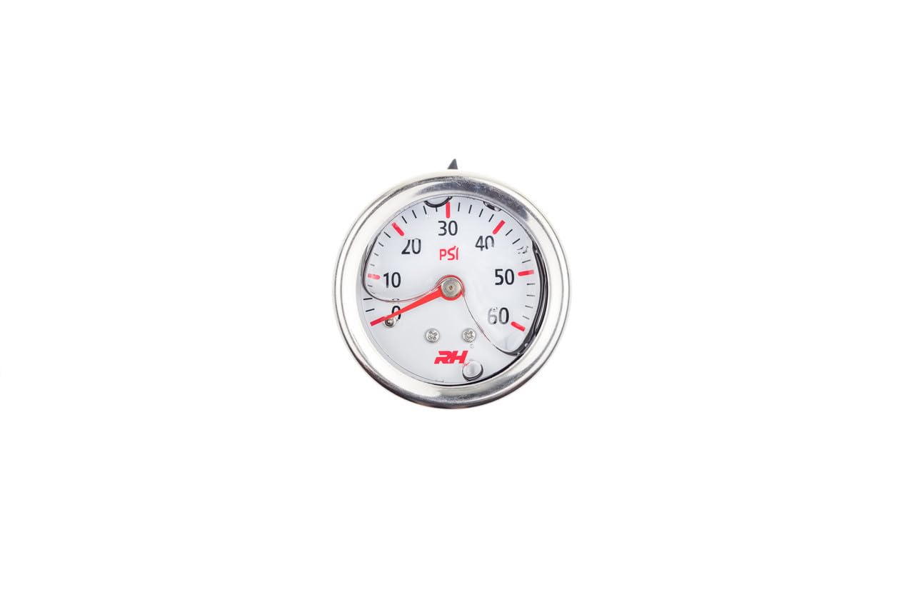 Liquid Filled Fuel Pressure Gauge Red Horse Performance 5001-60-1