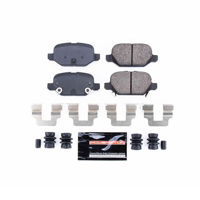 Power Stop Z23-1744 Z23 Evolution Sport Carbon Fiber Infused Ceramic Brake Pads with Hardware For Fiat 500 2013-2019 [Model Specific]