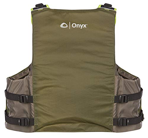 Pike ONYX All Adventure Paddle Sports Life Jacket, Green, S/M