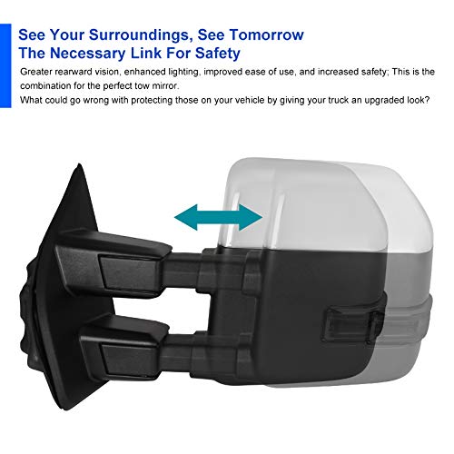 RMX-F25017F2GH-P-FS SPEC-D TUNING Superduty-Towing Mirrors for 17-Up Ford F250