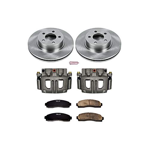 Power Stop KCOE1923A 1-Click Front Auto specialty Brake Kit with Caliper, 1 Pack For Ford Explorer Sport Trac 2003-2005 [Model Specific]