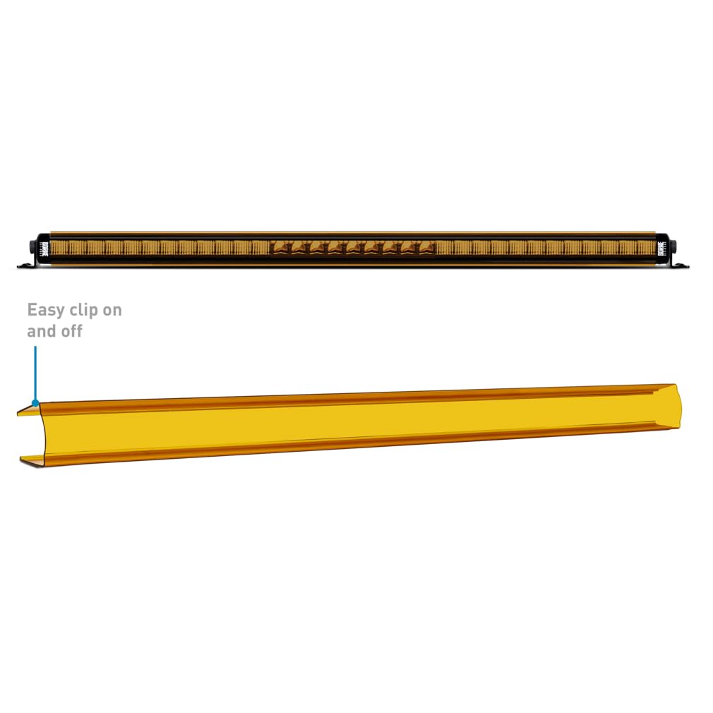 Off-Road Borne Light Bar Cover Single Row 50 In. Black