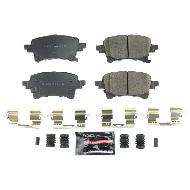 Power Stop Z23-2233 Z23 Evolution Sport Carbon Fiber Infused Ceramic Brake Pads with Hardware For Jeep Gladiator 2020-2023, Jeep Wrangler 2021-2022 [Model Specific]