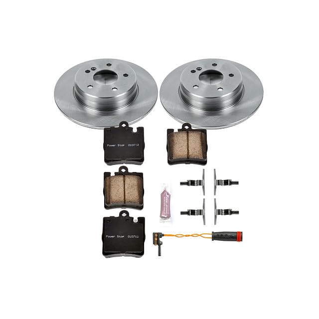 POWERSTOP Autospecialty KOE621 Rear Replacement Brake Kit-OE Brake Rotors & Ceramic Brake Pads For Mercedes CLK320, Mercedes E300, Mercedes E320, Mercedes E, Mercedes E430 [Model Specific]