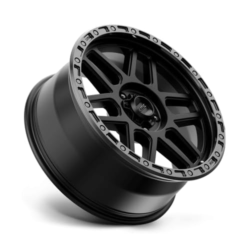 KMC Wheels 17X8.5 MESA 5X5.04.75 0mm SATIN BLACK WITH GLOSS BLACK LIP - KM54478550700