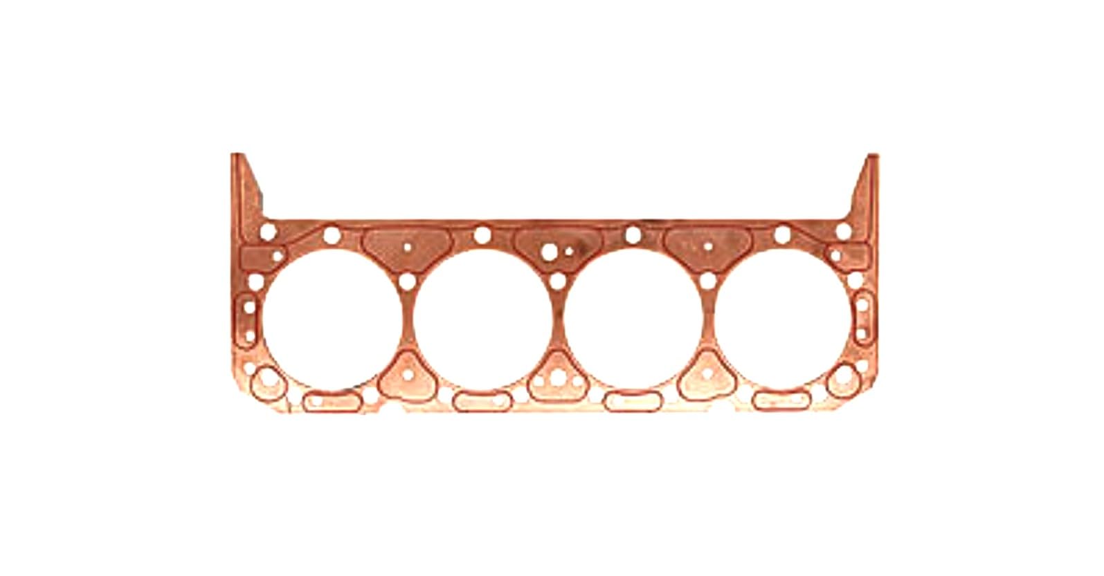 Cylinder Head Gasket, SCE Gaskets, ICS Titan, 4.520 in Bore, 0.043 in Compression Thickness, Copper, Big Block Chevy, Each