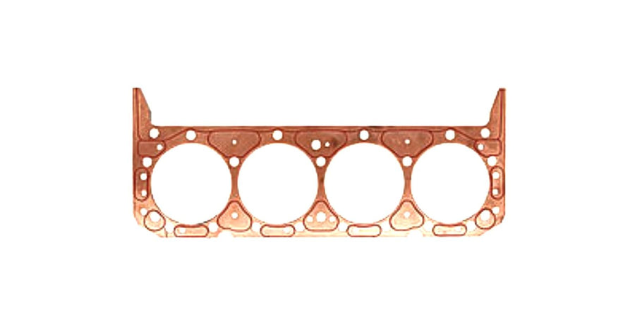 Cylinder Head Gasket, SCE Gaskets, ICS Titan, 4.520 in Bore, 0.043 in Compression Thickness, Copper, Big Block Chevy, Each