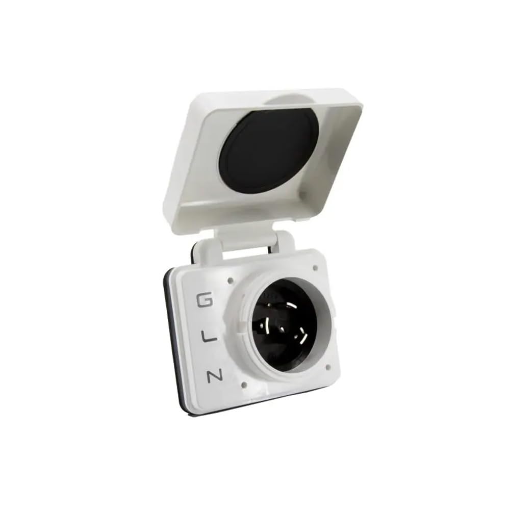SafeView Smart RV Power Inlet – Power Watchdog SV30API-W, 30 amp, White