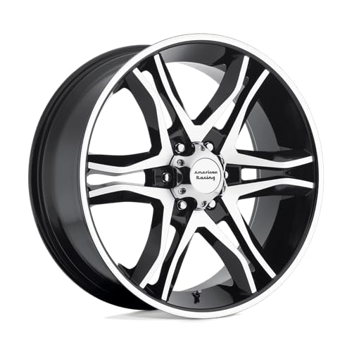 AR893 MAINLINE American Racing 16X8 6X5.5 4.5 0mm GLOSS BLACK MACHINED - AR89368068300