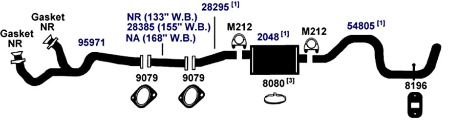 Exhaust Tail Pipe AP Exhaust Products 54805
