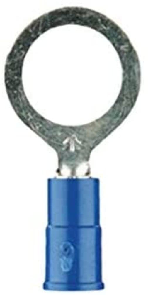 3M Blue Vinyl #10 Ring Terminal Install Bay 3MBVRT10, 100 Pack