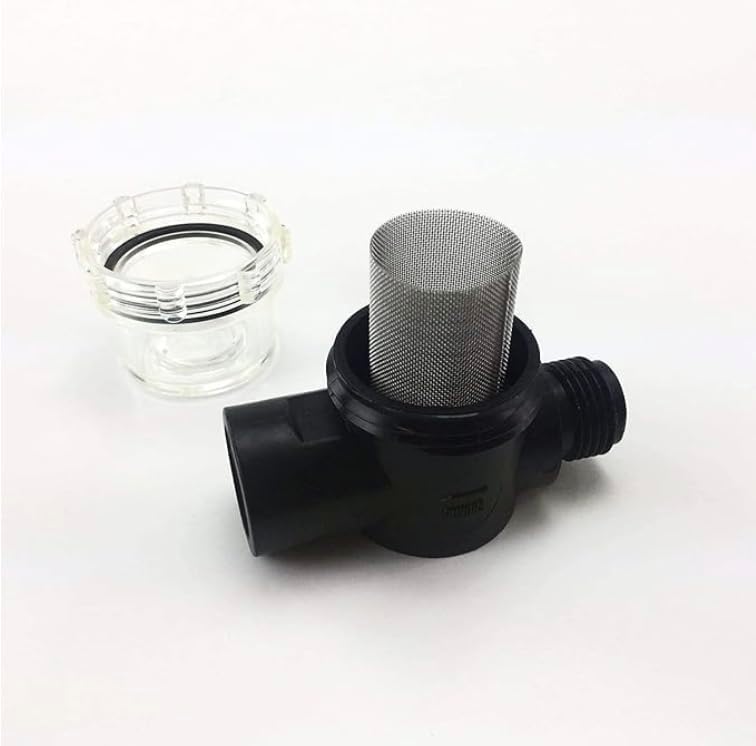 RV water pump PowerMax 115Vac | Replacement for 4008 171-A65/E65 | 3.2 Gallons per Minute | 45 psi | Lightweight with Quiet Operation | Includes Stranier and fittings (115Vac)