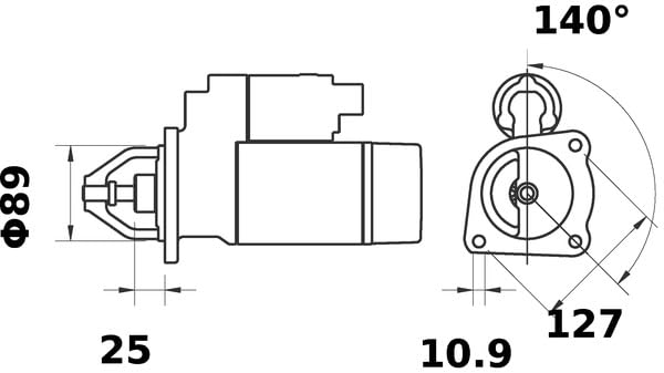 MS223 Mahle Starter