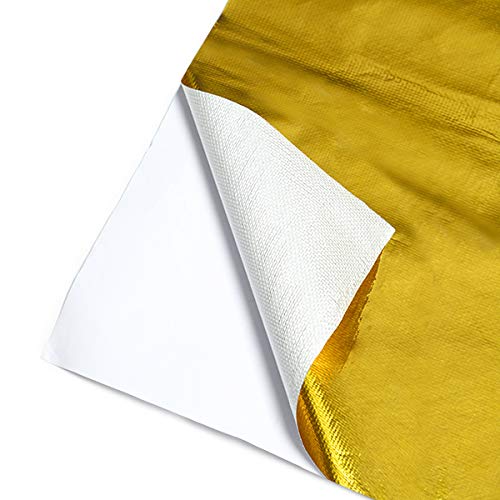 Gold Reflective Barrier Mishimoto w/Adhesive, 24" x 24" MMHP-GRB-2424