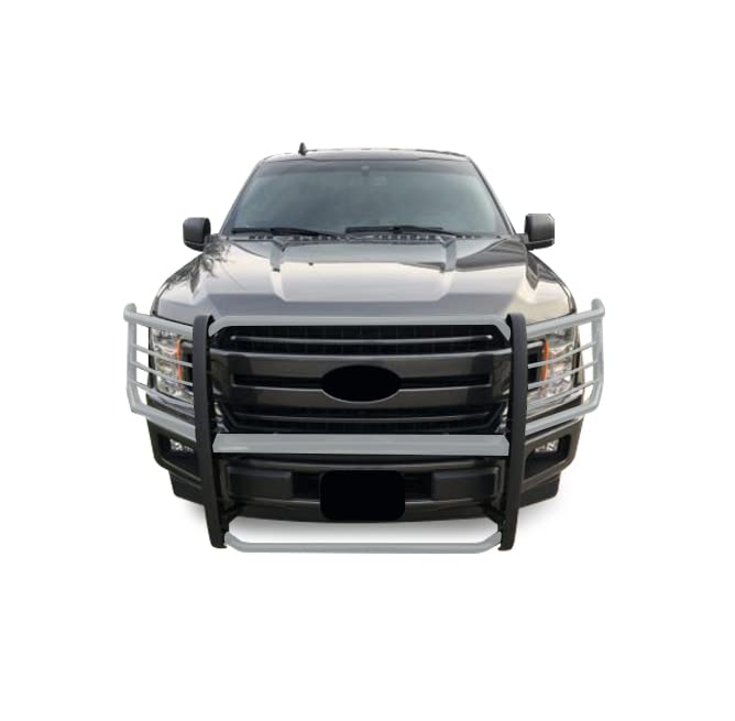 Bumper Guard Black Horse Grille brush Modular Stainless Steel Compatible with 2015-2024 Ford F-150-17FP32MSS