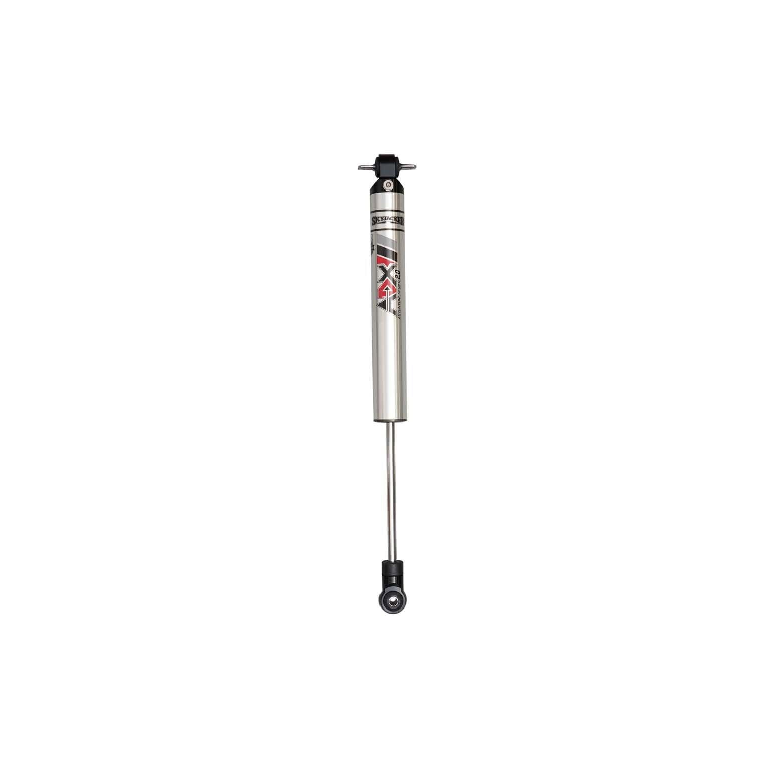 Skyjacker Monotube Shock, 17.2 in Compressed / 26.8 in Extended, Rear, Aluminum, Silver Anodized, compatible with Jeep Cherokee/Wrangler TJ 1984-2006, Each