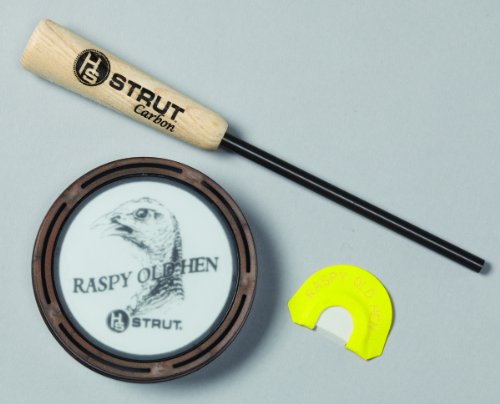 Hunters Specialties Raspy Old Hen Glass Wild Turkey Call Hunting Combo Kit