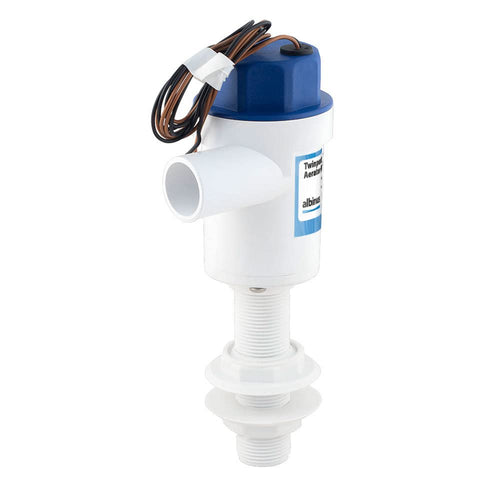 Cartridge Aerator Pump ALBIN PUMP MARINE 1100 GPH 12V Staright - 01-05-081