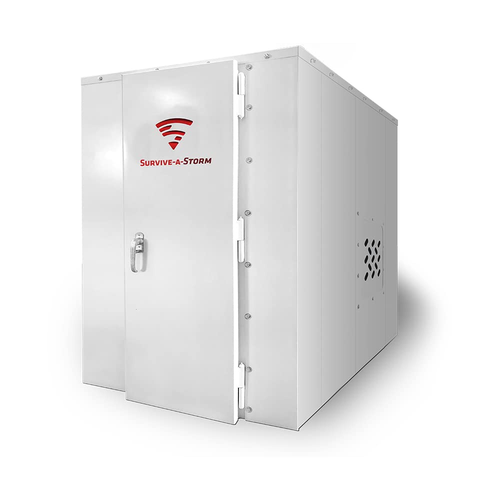 4x6 ShelterCube Panelized Steel Indoor Tornado Shelter (Door on 4-Ft Side) - FEMA Compliant - from Survive-a-Storm Shelters