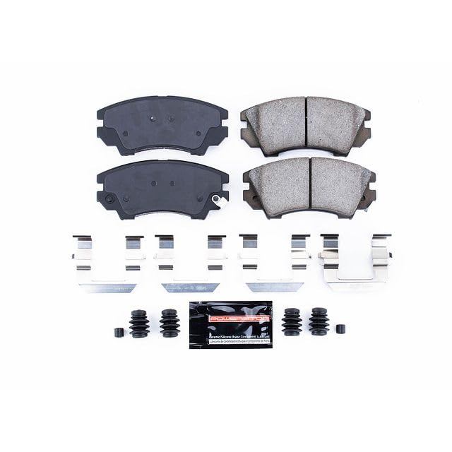 Power Stop Z23-1404 Z23 Evolution Sport Carbon Fiber Infused Ceramic Brake Pads with Hardware Front