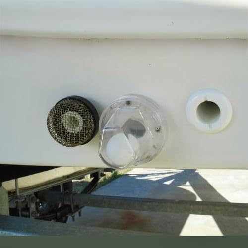 T-H Marine Flow-Max Self-Bailing Boat Ball Scupper Valve - Positive Sealing Drain Replaces Old Flapper Scuppers - Fits Over 1-1/8" Motorwell Tubes