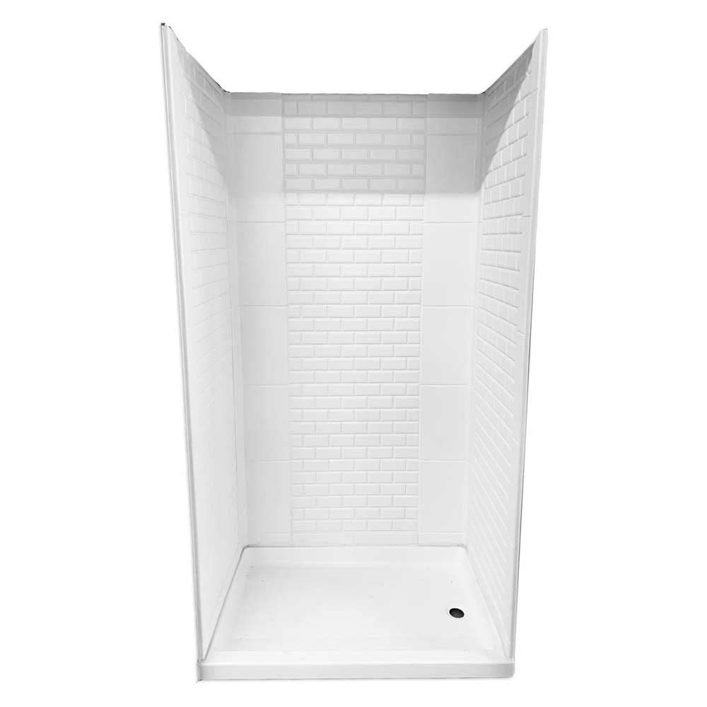 SHWRWALL24X36X66WHITE S.RECREATION